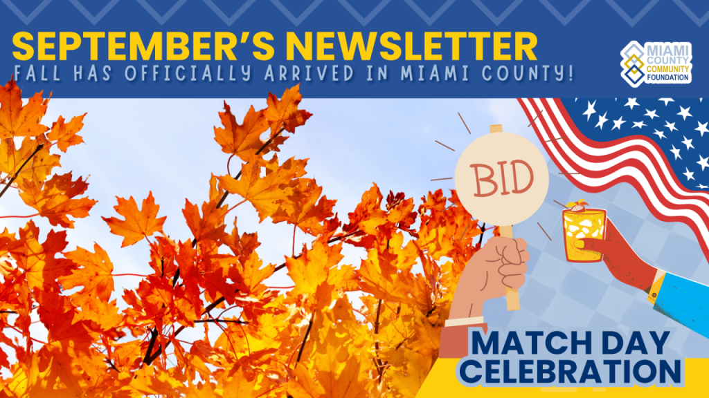 September newsletter banner: fall has arrived in Miami County, with the Match Day celebration
