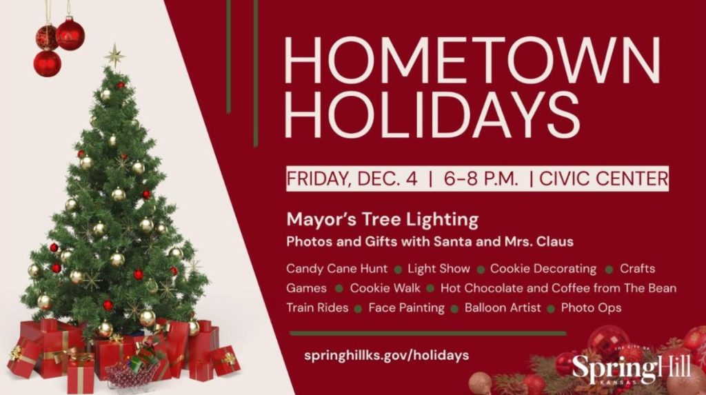 Flyer for Hometown Holidays at the Spring Hill Civic Center in Spring Hill